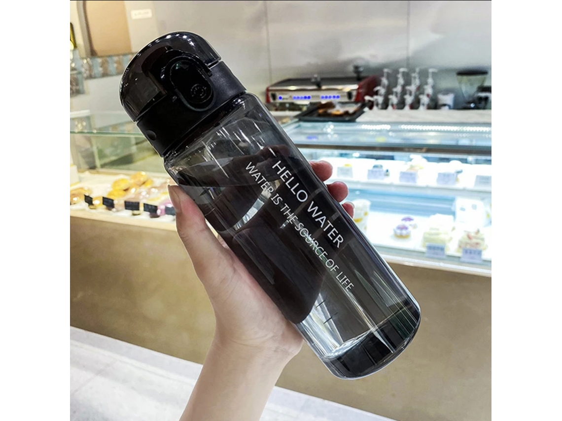 (negro) Botella De Agua Portátil De 780 Ml, Adecuada Para Deportes Al Aire Libre, Acampar Y Llevar Té.