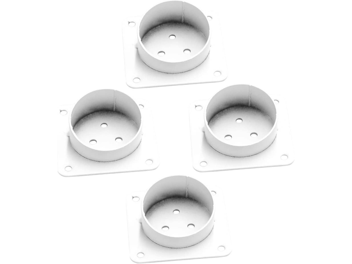 4 Piezas Conector Pata Mesa Fijación Tubos Incluidos