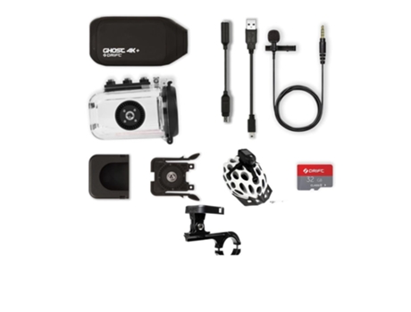 Action Cam SLOWMOOSE Esportiva com Capacete de Bicicleta 4K Plus