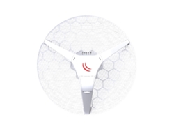 Mikrotik RB/LHG-5ND LHG 5 con antena de 24,5dBi 5GHz, wireless 802.11an de doble cadena, CPU de 600MHz, 64MB RAM, 1x LAN, POE, f
