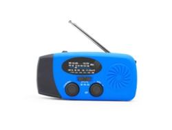 Radio de emergencia solar, radio portátil AM/FM con manivela y linterna LED. Elisefashion (amarilla)