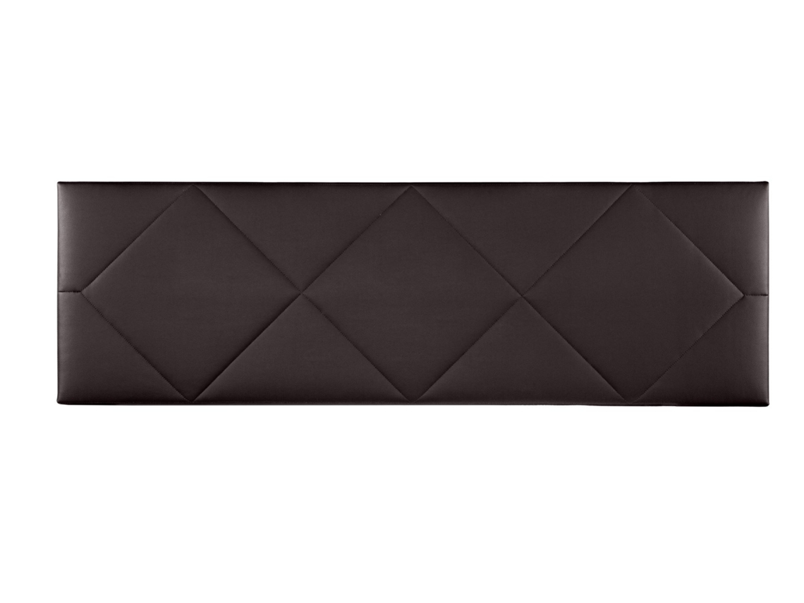 Cabecero Tapizado SPYGA para Cama 160 Polipiel Chocolate ( 160 x 50 x 7 cm)
