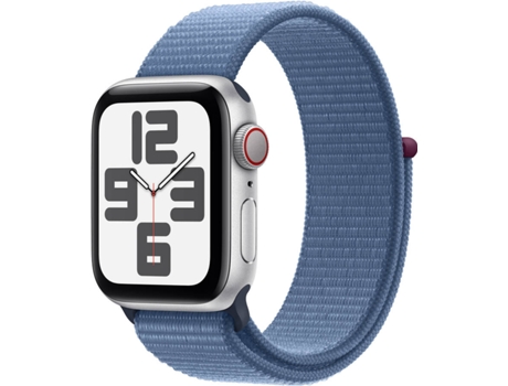 APPLE Watch SE GPS+Cellular 40 mm Plata con Loop Deportiva Azul-Invierno