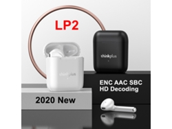 Auriculares Inalámbricos Lenovo Lp2 Tws Bluetooth 5.0 Con Control Táctil, Resistencia Al Agua Ipx5 Y Estuche De Carga De 300 Mah.