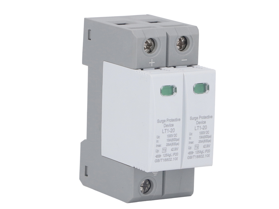 2026dz-protector De Sobrecarga Fotovoltaico 10ka-20ka 2p 36mm 1000v Arrester De Onda De Choque Para Instalación En Rail
