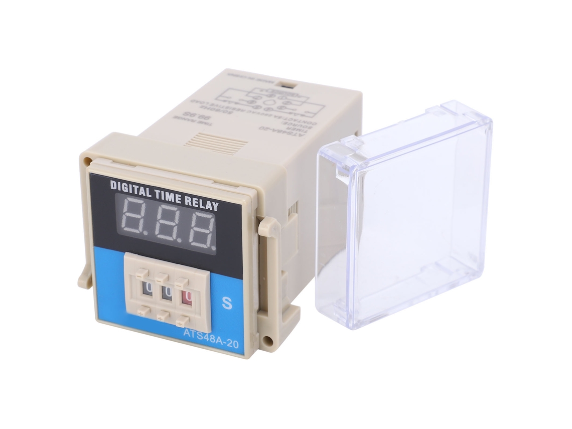 Relé Digital Led Ajustable Con Retardo De Ciclo Ats48a-20 Para Control De Ca 220 V