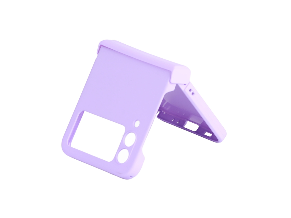 Capa Protetora Para Celular Zflip3 Roxa Ultra Fina Anti-risco Anti-impacto Tela Dobrável