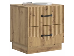 Maison Exclusive - Armario De Noche 2 Pcs Roble Artesanal 43 X 34,5 X 44,5 Cm