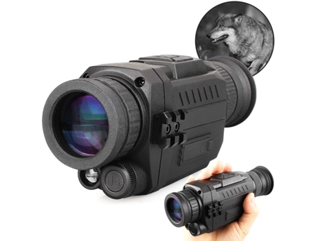 Monocular CHRONUS Visión Nocturna 5X35Mm para Grabación de Imagens y Vídeo a 200M/656Ft no Escuro Negro