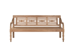 Banco de madera maciza, 4 plazas (190x62x90cm) ALEXANDRA HOUSE LIVING