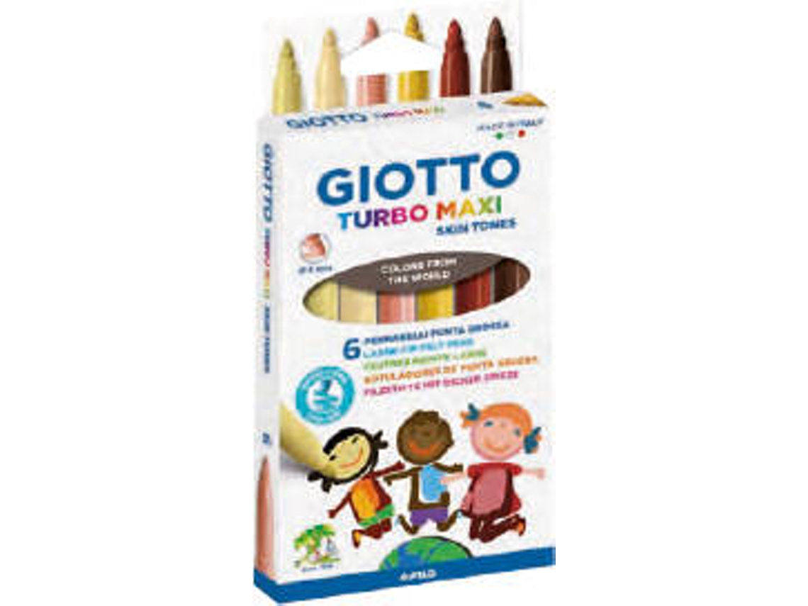 Marcadores Tonos de piel GIOTTO turbo maxi 6 Un)