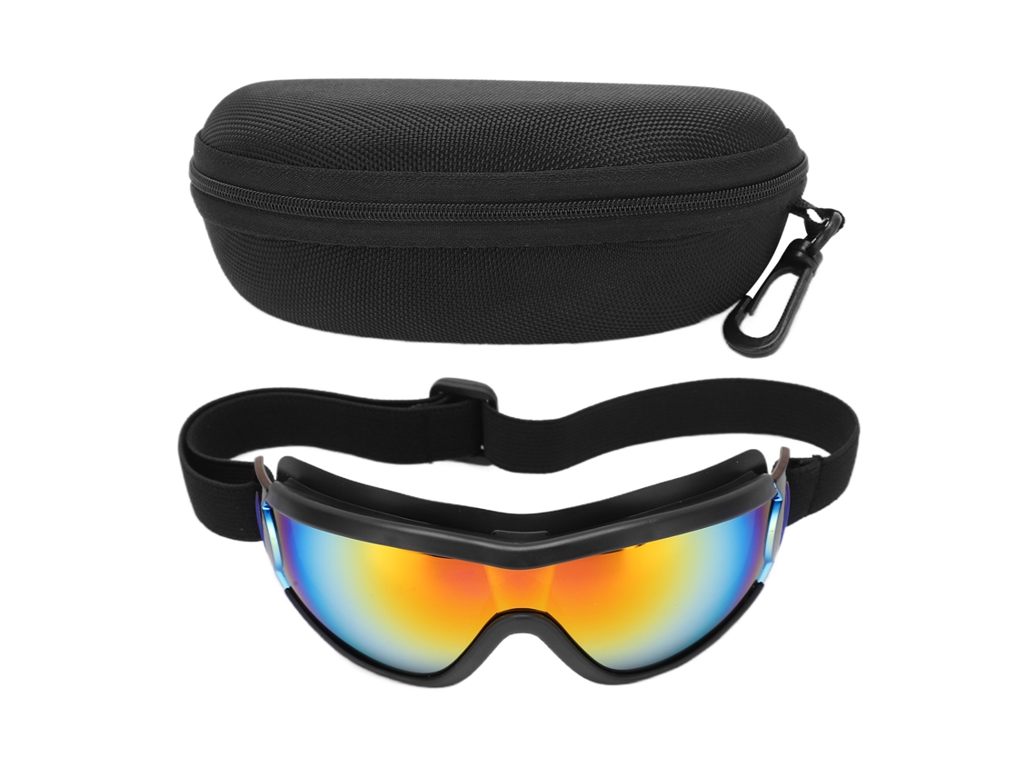 2026-gafas Protectivas Para Niños Anti Salpicaduras Uv Con Estuche Marco Negro Película Gris