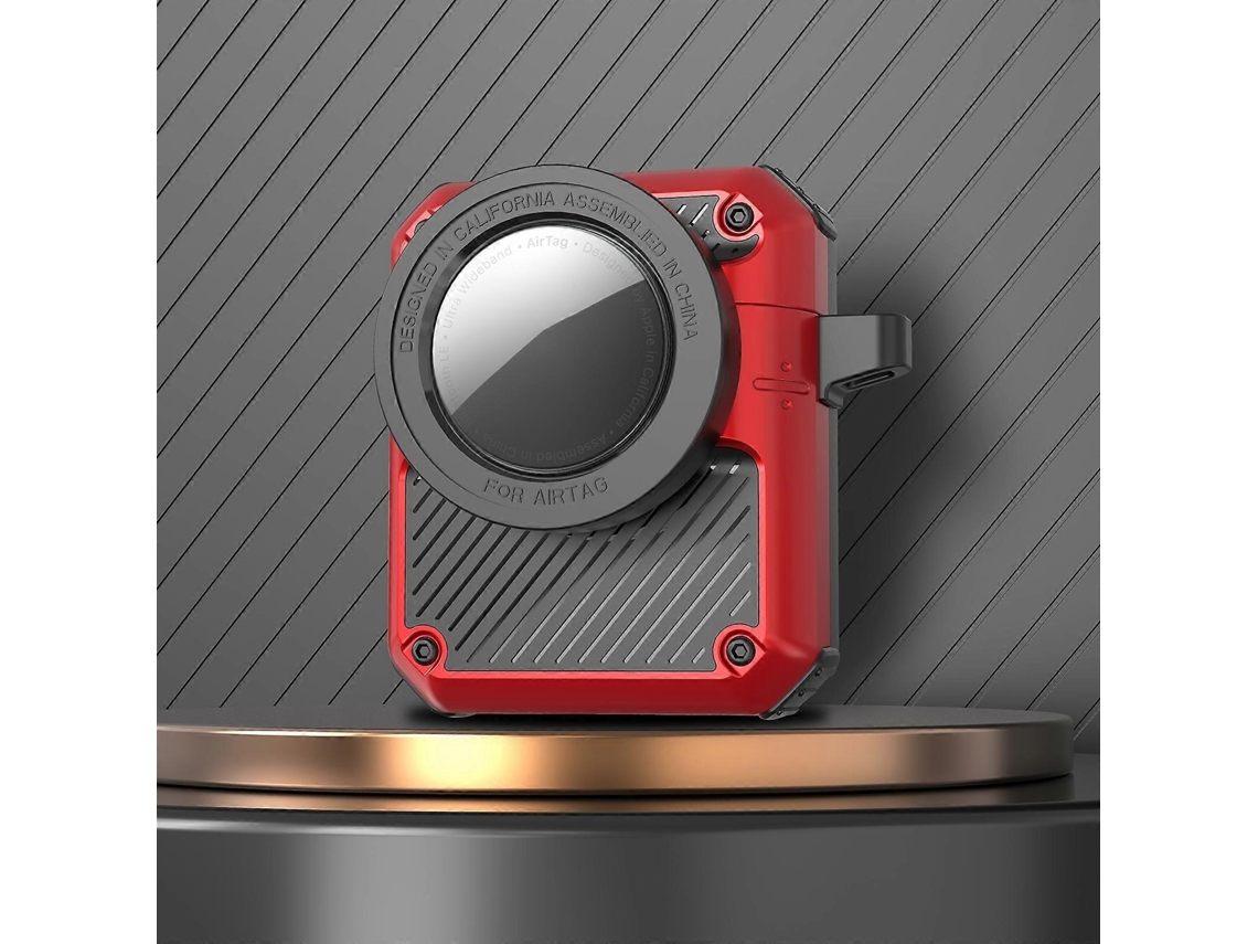 Estuche para AirPods 1/2 con apertura automática, fabricado en TPU y PC, compatible con Airtag. GIECY