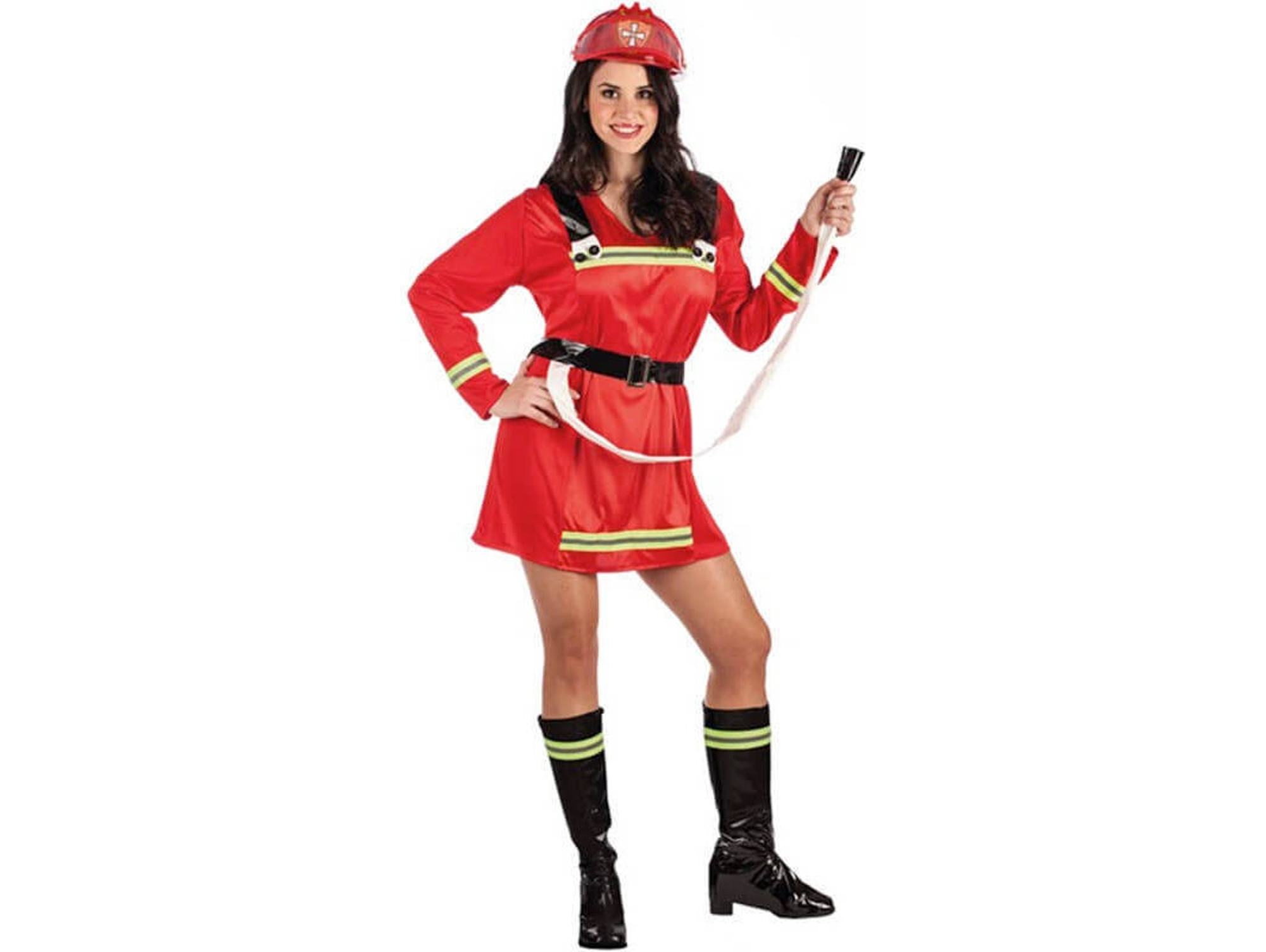 Disfraz de Mujer DISFRAZZES Bombera Con Manguera (Talla: M)