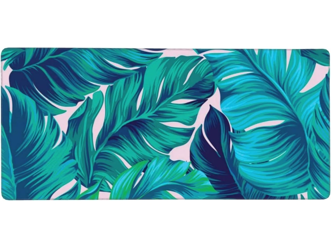 Besportble Alfombrilla De Ratón De Gran Formato Con Diseño De Palmera Tropical Y Base De Goma Antideslizant...