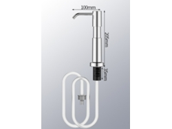 Fregadero con dispensador de jabón incorporado y utensilios de cocina con manguera extensible MDUG (galvanizado)