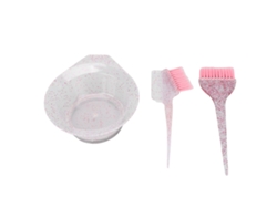 Juego De 3 Cepillos Para Teñir El Cabello, Peine Para Teñir, Para Uso Doméstico Y En Salones De Belleza, Color Rosa.