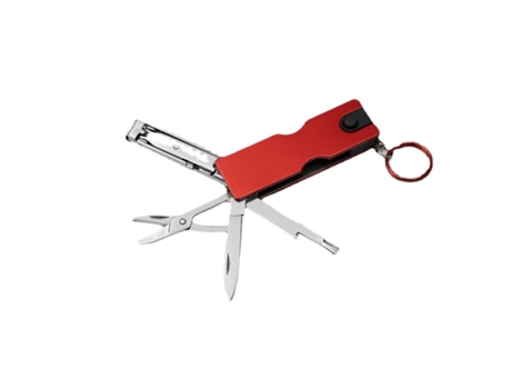 VPMKP-Herramienta WEIMAI Mini llavero multifuncional de bolsillo con luz LED, cortaúñas y tijeras