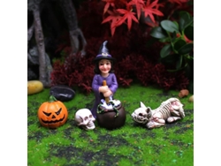 Figuritas De Resina En Miniatura Para Halloween, Accesorios Y Artículos Para Un Jardín De Hadas.