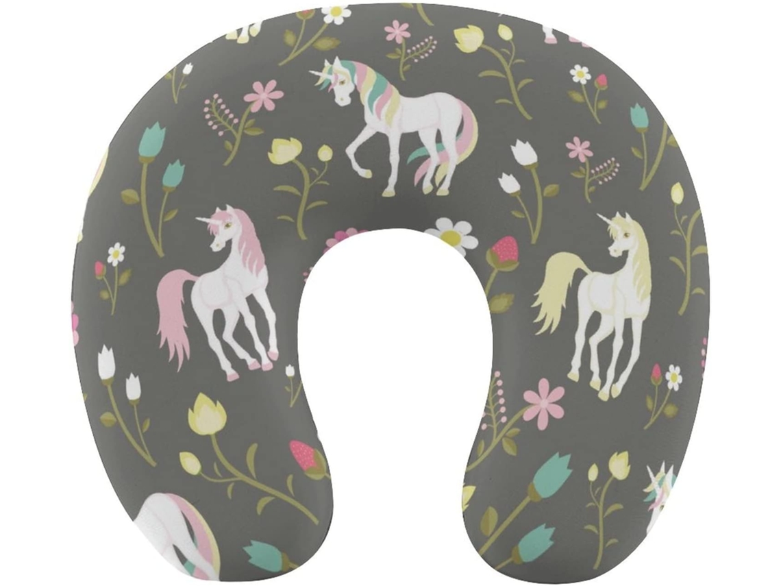 Almohada Forma Hermosos Unicornios, Espuma Viscoelástica Viscoelástica Fácil Relajación Cómodos