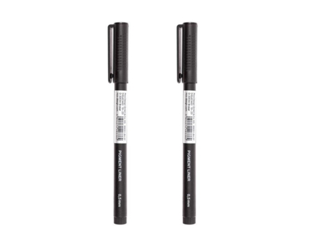 2 rotuladores pigmentados negros 0,8 mm RICO DESIGN