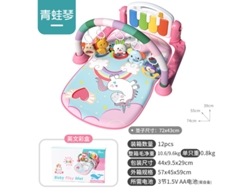 Gimnasio de actividades para bebés recién nacidos, piano musical con pedales, piano de unicornio para bebés CHENNNLS (0-12 meses)