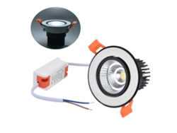 Bj-foco Embutido Led Cob De 3,3 Polegadas 7w 6000k 100-264v Ajustável Para Teto De Dormitório