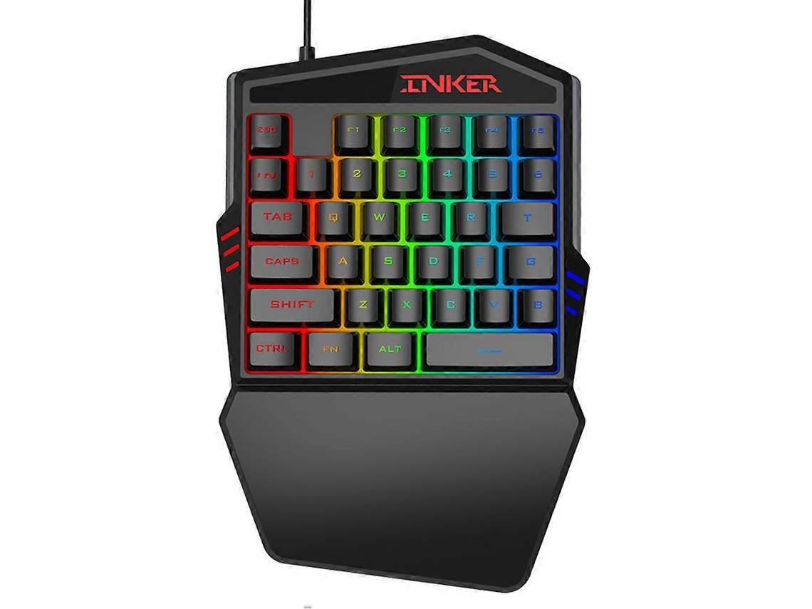 Elegante teclado retroiluminado para juegos, ideal para deportes electrónicos, juegos de computadora, hogar y dormitorio. Everley891