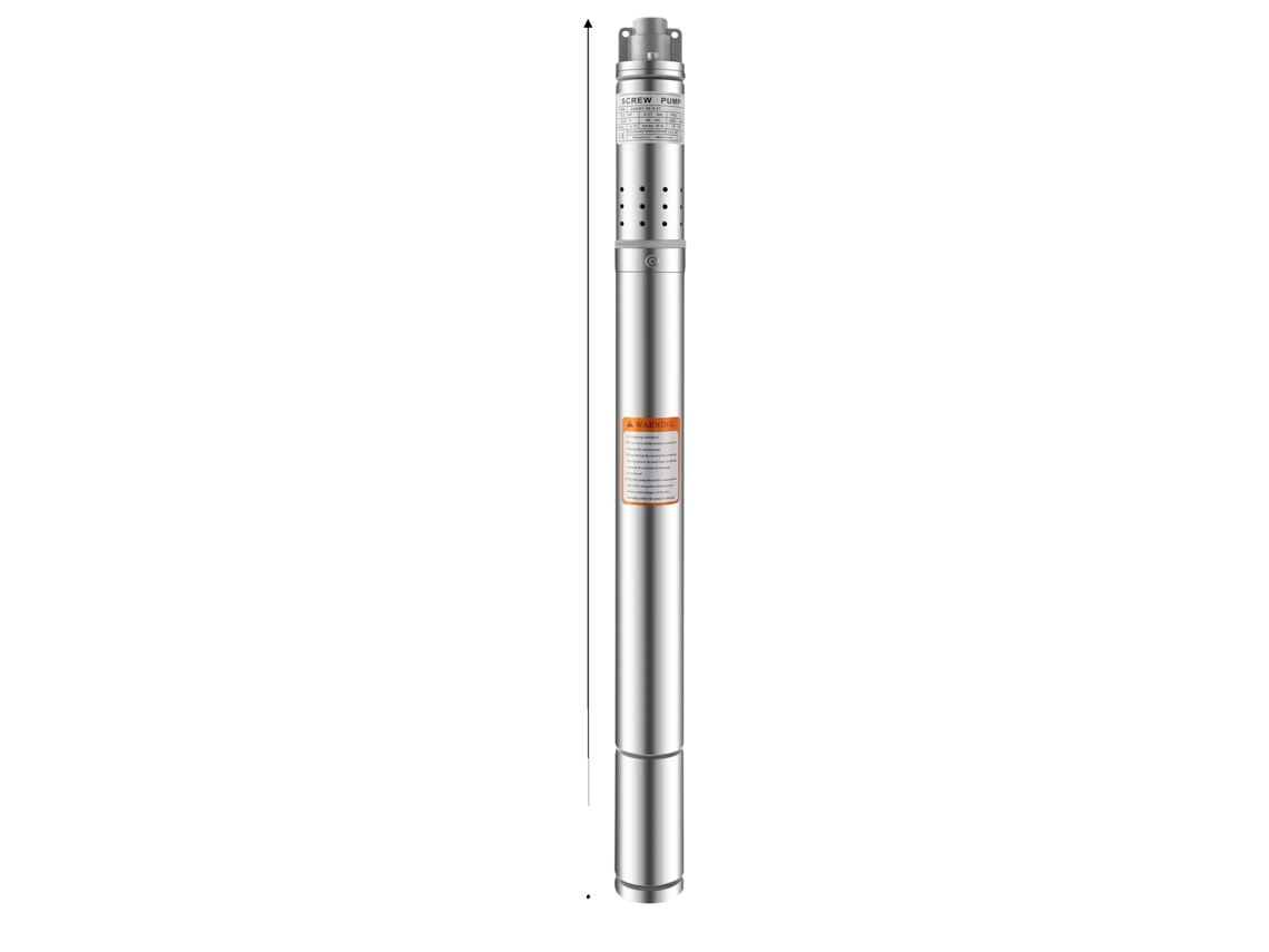 Bomba de agua para pozos profundos, alta eficiencia, construcción duradera, 220 V, color plata, UE