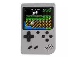 Mini Consola Portátil Retro 500 En 1 Con Juegos Clásicos Integrados Gris Siurn
