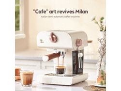 Cafetera espresso con espumador de leche y depósito extraíble