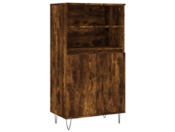 Maison Exclusive - Aparador Alto Madera Contrachapada Roble Ahumado 60x36x110 Cm