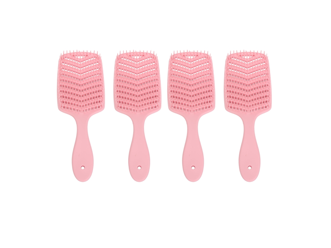 4pcs Cepillo Desenredante Vented Con Mango Ergonómico Para Secado Rápido Y Manejo De Pelo En Casa