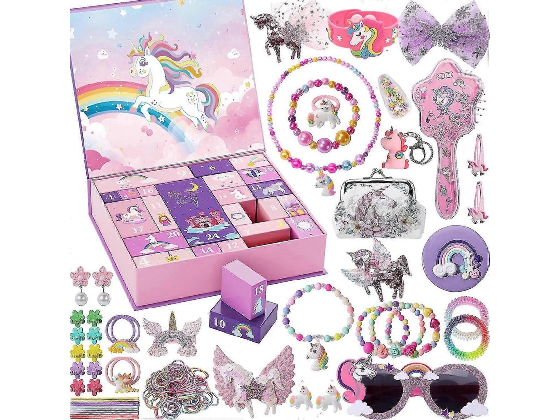 Calendario de Adviento 2026 Calendario de Adviento de Navidad con 24 días y regalos de unicornio para niños Aeuzwr