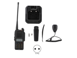 Radio Portátil Baofeng Uv Xr Plus, 128 Canales, Resistente Al Agua Ip57, Con Micrófono De Mano.