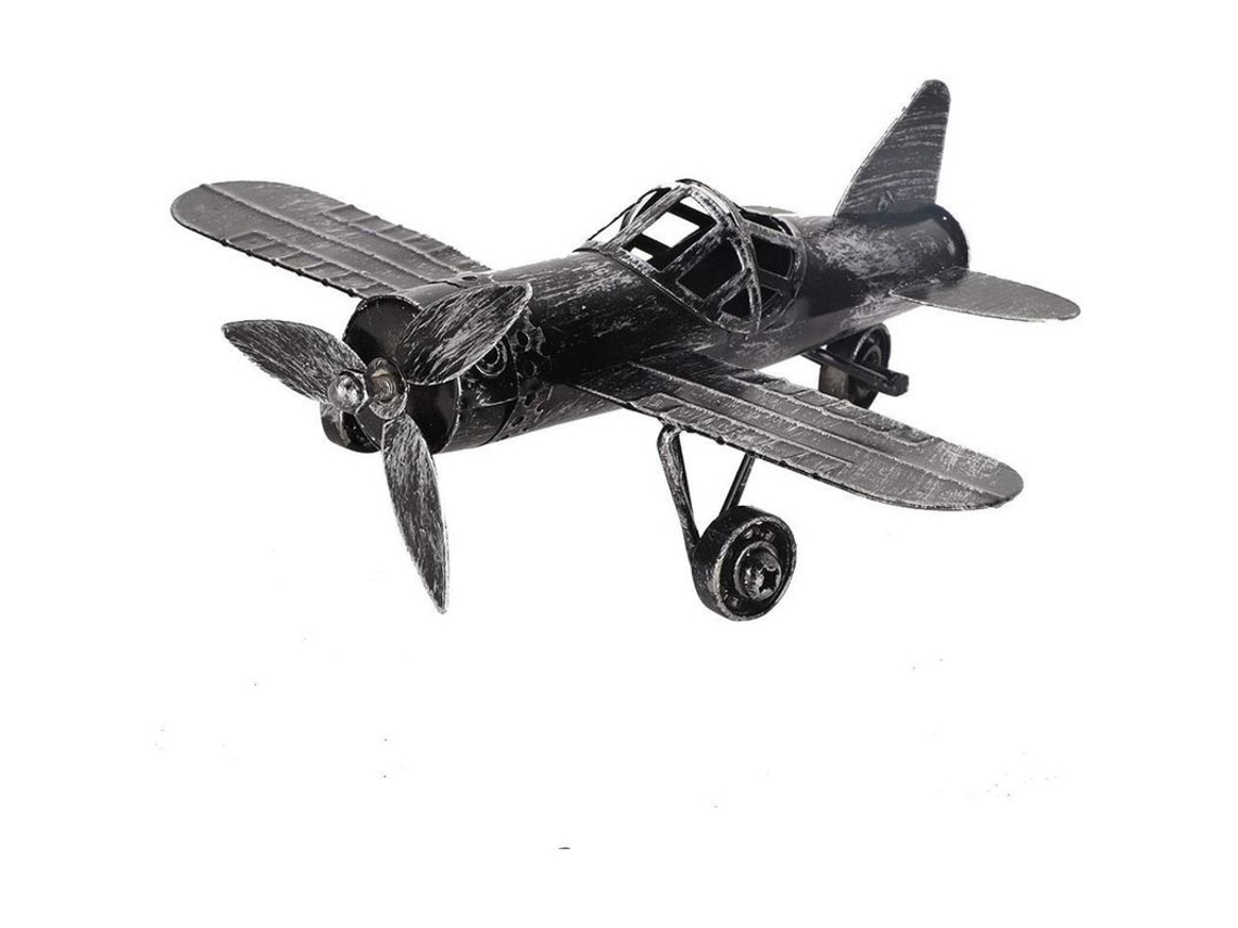 Modelo De Avión Retro 2025 Adecuado, Colgante Decorativo De Metal En Forma De Mini Avión Planeador Biplano De Hierro Forjado Adecuado