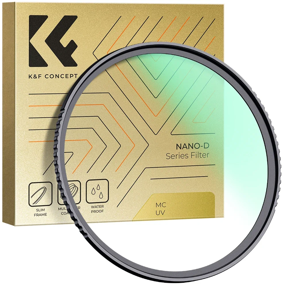 Filtro McUV HD de 49 mm con protección multicapa, verde