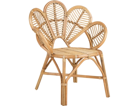 Silla pavo real de ratán natural 88 cm BELIANI Florentine ii