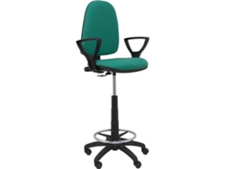 Silla de Escritorio Alta PIQUERAS Y CRESPO Ayna Verde (Brazos fijos - Tejido)