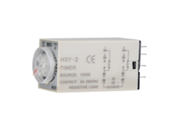 Relé Temporizador H3y-2 Con Puntero, Control De Retardo, 8 Pines, 12 V Cc, 60 S