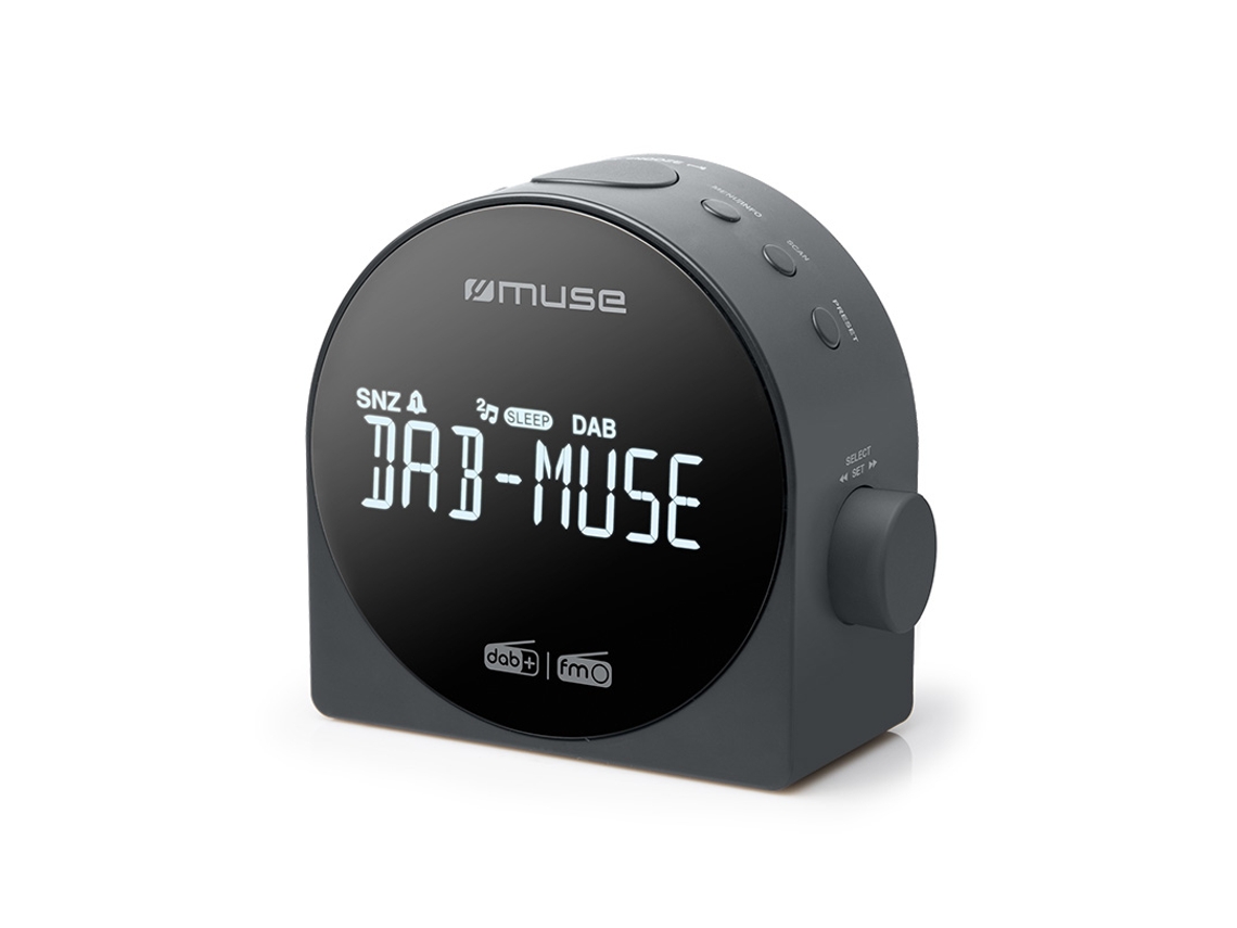Radio Despertador MUSE Duplo Negro M185Cdb