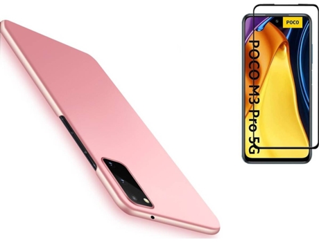 Carcasa y Protector de Pantalla Xiaomi Redmi Note 10 5G Rosa