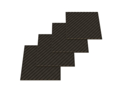 Conjunto de 16 paneles acústicos Vang 3D, 5,76 m², lamas diagonales - Neu.holz Roble Gris