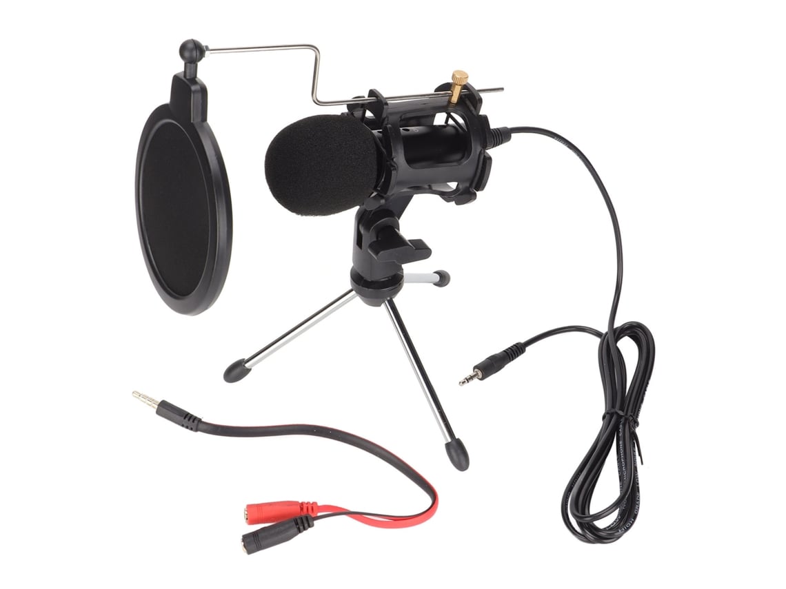 Kit De Micrófono De Condensador Profesional Cardioide Para Estudio, Para Grabación, Podcasting, Locución Y Streaming