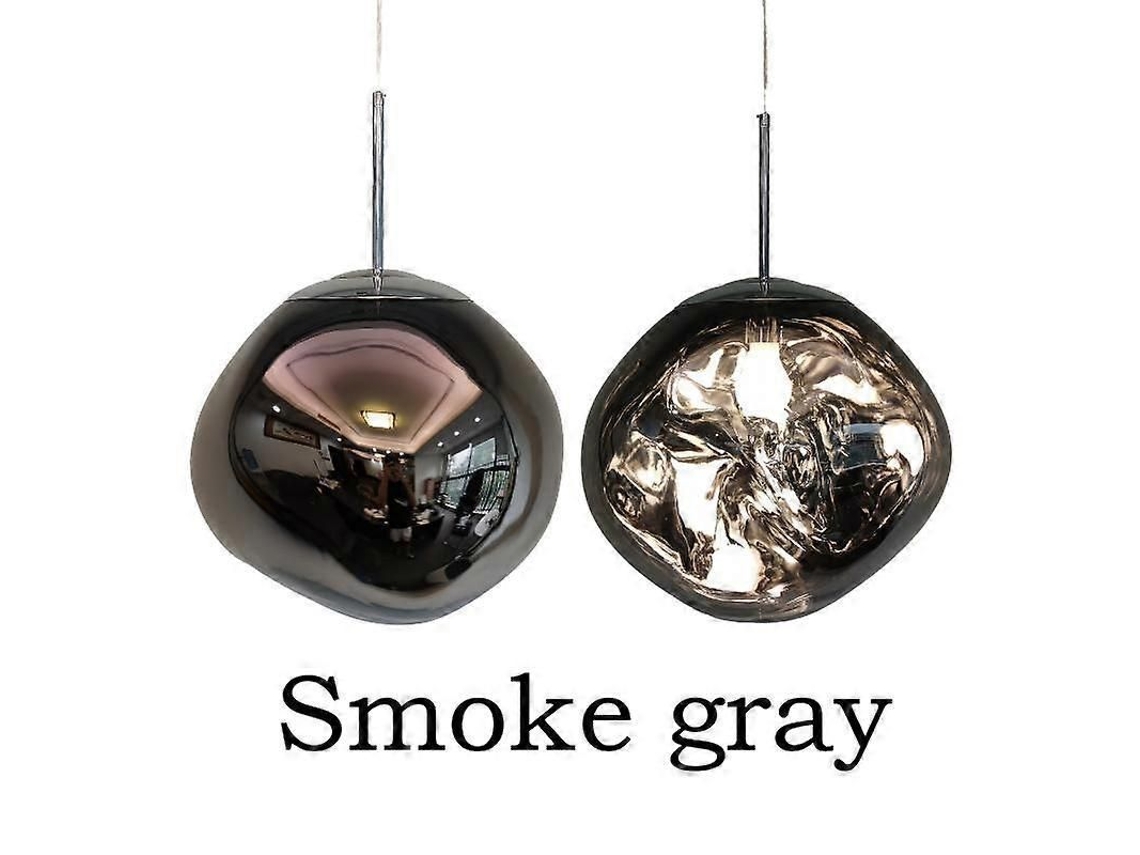 Lámpara Colgante Led Moderna Para Sala De Estar, Dormitorio, Loft, Lámpara De Araña Decorativa, 15 Cm De Diámetro, Gris.