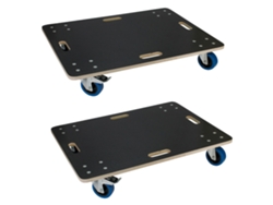 2x Plataformas de carga ECD 60x80cm con ruedas para mover muebles de hasta 800kg