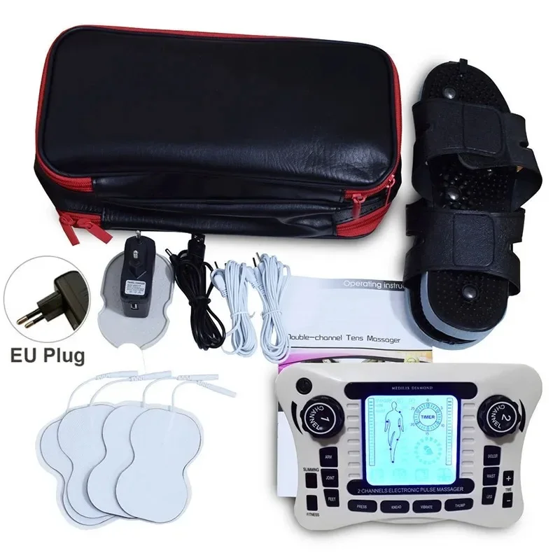 Masajeador De Pulso Eléctrico De 12 Modos, Estimulador Muscular Ems, Dispositivo De Fisioterapia, Quemador De Grasa.