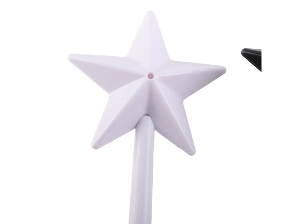 Juego De 3 Varitas Mágicas, Saleros Y Pimenteros Con Forma De Estrella, En Rosa, Negro Y Blanco.