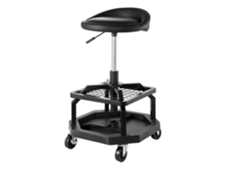 Banco De Taller Con Ruedas Y Altura Ajustable 55-70 Cm, Estructura En Acero Tekmaquinas