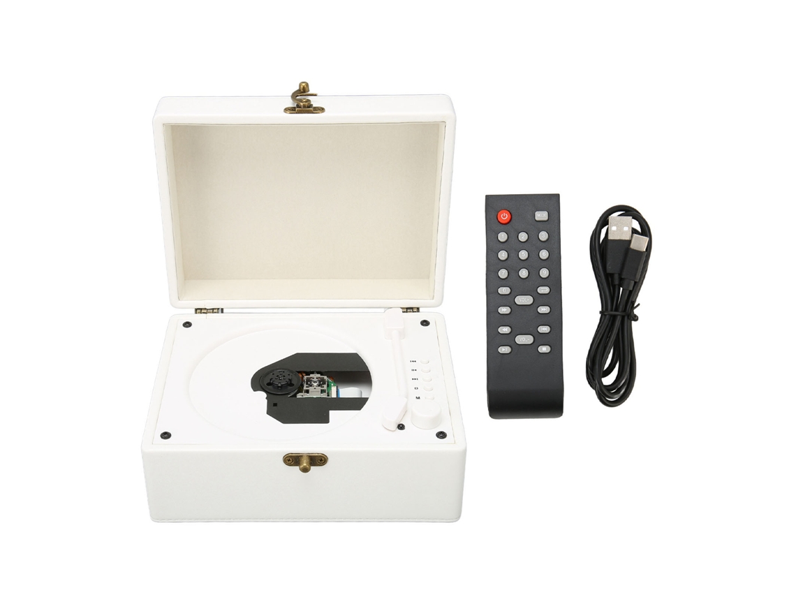 Reprodutor de CD Bluetooth LAXISCREED com entrada auxiliar e USB, controle remoto